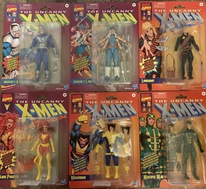 Marvel Legends 6” x-men retro card phoenix longshot wolv Spiral Avalanche set x6 - Picture 1 of 1