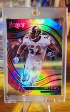 2020 Panini Select 318 RAY LEWIS FIELD LEVEL TIE DYE PRIZM DIE-CUT SSP #'d 03/25