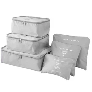 6 Pieces Travel Packing Cubes Compression Pouches, Storage Packing Organizers - Picture 1 of 6