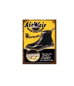 BOTAS DR MARTENS AIRWAIR METAL RETRO Letrero BAÑO COCINA GARAJE APROX A4 - Imagen 1 de 1