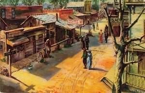 Ghost Town Street California Saloon Schmiede Postkarte L500 - Bild 1 von 2