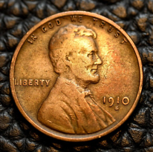 1910-S Lincoln Wheat Cent ~ Good (Gd) Condition ~ Combined Shipping!