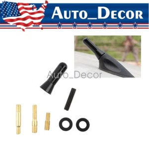 For Universal 1.4" inches Car Antenna aerial Carbon Fiber Radio FM Antena Black - Picture 1 of 13