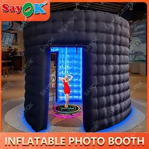 SAYOK Portable 360 Spin Led Inflatable 360 Photo Booth Enclosure For Party 8.5FT - Picture 1 of 12