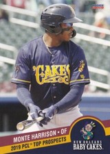 Monte Harrison 2019 Pacific Coast League Top Prospects Choice Rookie Card #16 RC