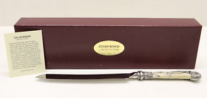 Edgar Berebi Ophelia Cake Knife Pearl  w/ Swarovski Crystal
