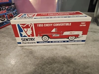 Sentry Hardware 1955 Chevy Convertible 1/25 scale Die Cast Locking Coin Bank - Image 1 of 4