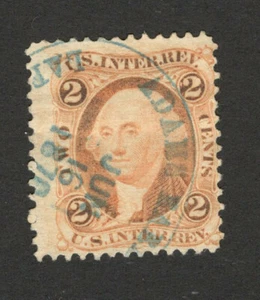 USA -USED STAMP, 2c Orange - Internal Revenue - GEORGE WASHINGTON - 1862. - Picture 1 of 2