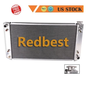 CC1696 For 88-00 Chevy GMC C/K C2500 C3500 Pickup 7.4L V8 3Row Aluminum Radiator - Picture 1 of 14