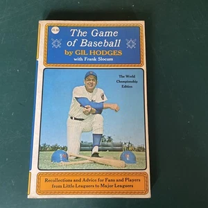 The Game of Baseball by Gil Hodges - 1970 Trade Paperback - Dodgers Mets Nice! - Imagen 1 de 4