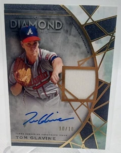 TOM GLAVINE 2022 TOPPS DIAMOND ICONS PATCH AUTOGRAPH AUTO 10/10 LP 1/1 SSP - Picture 1 of 2