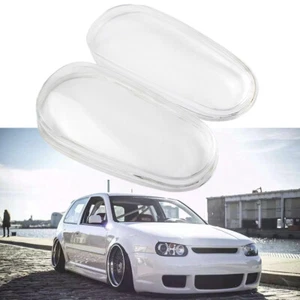 Left & Right Headlight Glass Lens Pair Clear For 1999-2005 VW MK4 Golf/GTI/R32 - Picture 1 of 9