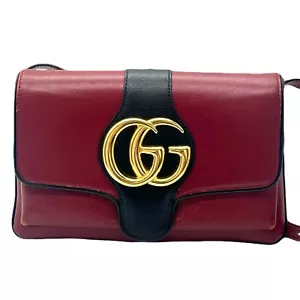 Gucci Shoulder Bag GG Marmont Leather Authentic - Picture 1 of 24