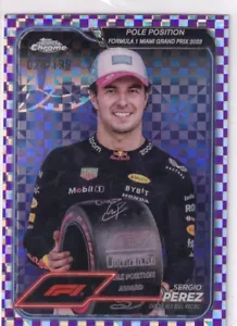 Topps 2024 Chrome Formula 1 Nr. 156 Sergio Perez Purple 28/199 - Bild 1 von 2