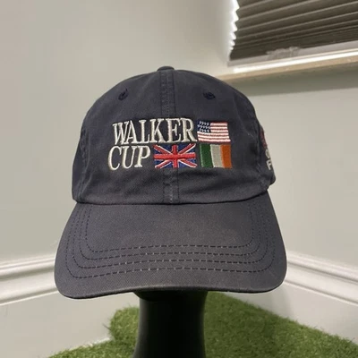 Sombrero ajustable vintage Y2K 2001 Walker Cup Ocean Forest Golf correa azul marino Foto 1 de 4