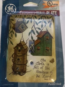 Birdhouse decorative wall switch plate Linda Spivey Art Bible Verse Psalms 33:5 - Picture 1 of 4