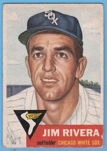 1953 Topps #156 Jim Rivera. Chicago White Sox. Sehr guter Zustand+. - Bild 1 von 2