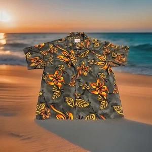 Bullhead Island Serie Hawaiihemd XL Blumen Knopfleiste Aloha Surf Beach - Bild 1 von 4