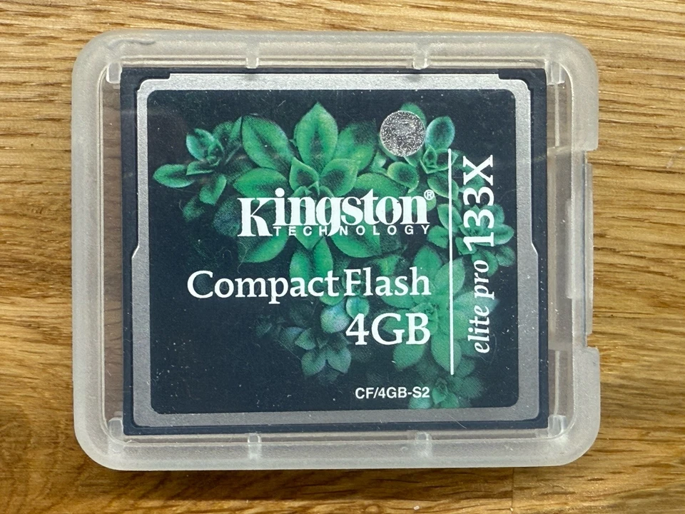 Kingston Technology Compact Flash Elite Pro 133x 4GB Camera Memory Card + Case  - Image 1 of 1