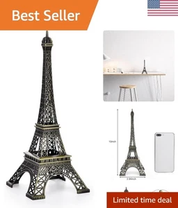 Atemberaubender 10 Zoll Bronze Eiffelturm Kuchen Topper - schöner Feier Akzent - Bild 1 von 9