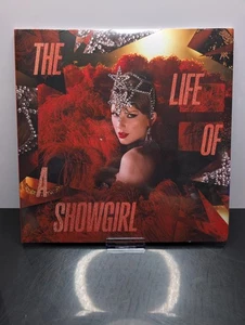 Taylor Swift The Life Of A Showgirl LP Lipstick & Lace Transparent Vinyl In Hand - Picture 1 of 3