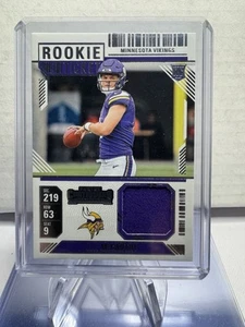 2024 Contenders J.J. McCarthy Rookie Ticket Jersey RC #RTS-JJM - Picture 1 of 2