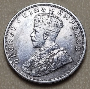 Indien Briten 1916 (c) Eine Rupie Kalkutta KM# 524 Sehr schön Silber Indianer Münze - Bild 1 von 2