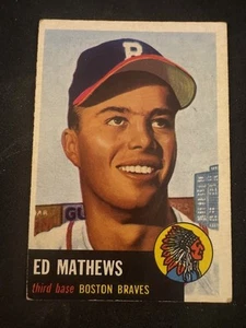 1953 Topps #37 Ed Mathews - Bild 1 von 2