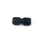 -8An Female To 8An Female Straight Flare Swivel Aluminum Fitting Adapter Black