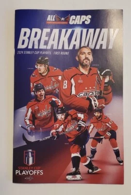 2024 Stanley Cup Playoffs Ronda 1 Washington Capitals vs. NY Rangers Programa Foto 1 de 2