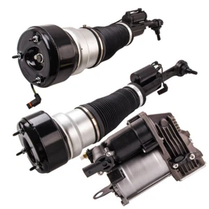 Front Suspension Damper+Compressor Pump for Mercedes S-Class W221 4MATIC 05-13 - Picture 1 of 11