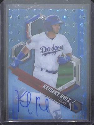 2018 Topps High Tek Blue Autograph #PHT-JKR Keibert Ruiz No 5 of 75 - Image 1 of 2