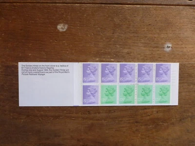 GB 1982 10 STAMP £1.43 BOOKLET L/M HOLLIDAYS SAILING SHIP - image 1 of 2