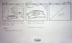 Bob Esponja Pantalones Cuadrados 1999 Estudio de Producción Guión Gráfico Copia Página Nickelodeon - Imagen 1 de 2