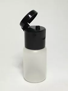 20 ml PP Kunststoff blickdichte zylindrische Flaschen + schwarzer Flip Top Verschluss JEDE MENGE - Bild 1 von 2