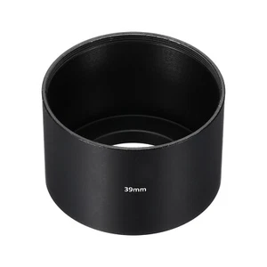 39mm Lens Hood, Long Focus Frosted Surface Anti-reflective Inside Hood, Black - Picture 1 of 7