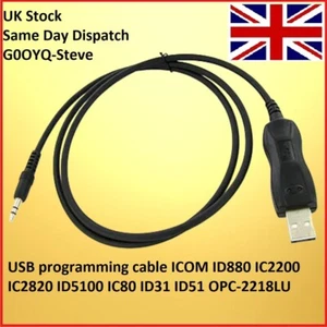 USB Programmierkabel ICOM IC-2820H IC-80AD ID-31A IC-A210 ID-51 ID-880 OPC-2218 - Bild 1 von 2