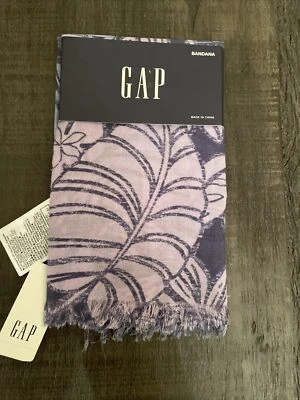 NUEVA Bufanda Bandana Estampado Azul Gap 22 in X 22 in Nueva con Etiquetas Foto 1 de 4