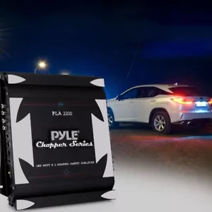 1 Verstärker PYLE PLA-2200 PLA2200 Ultra Slim Classe Ab 2x700 Watt Max Auto - Bild 1 von 11