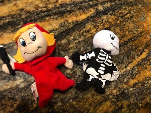 Starbucks 2003 Halloween finger puppet Casper The Friendly Ghost + Wendy  4" - Picture 1 of 3