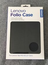 Genuine Lenovo Tab M10 2nd Gen 10.1" Folio Case + Protective Screen Film BLACK
