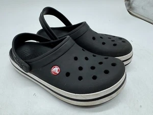 DAMAGED Crocs Crocband Clogs Kids Slip-On Adjustable Strap Comfort Casual - J6 - Picture 1 of 5