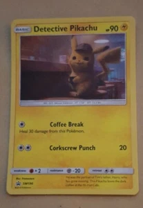 POKEMON - DETECTIVE PIKACHU - PIKACHU SM190 - ENGLISH VERSION (HOLO) NM - Picture 1 of 1