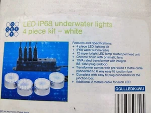 LED IP68 Underwater Light Set Of 4pcs - Picture 1 of 8