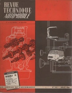 KFZ TECHNISCHE ZEITSCHRIFT 243 RTA 1966 RENAULT 10 & CARAVELLE 1100 S FIAT 500 - Bild 1 von 4