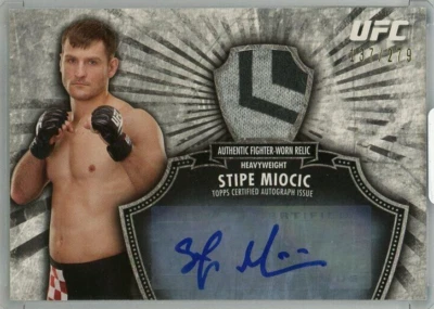 2012 TOPPS UFC Bloodlines Stipe Miocic Autograph & Fighter Worn Relic /279 - Image 1 of 2