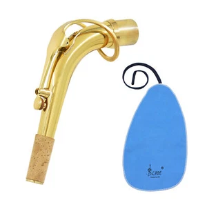 Alto Saxophone Sax Bend Neck Brass Material 24.5mm with Cleaning Cloth C2T5 - Picture 1 of 10