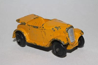 1940's Dinky #35d Austin 7 Convertible, Original, Yellow, Lot #3 - Image 1 of 4