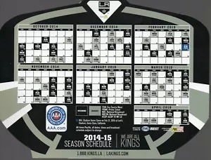 LOS ANGELES KINGS 2014/15 MAGNETIC SCHEDULE - Picture 1 of 1