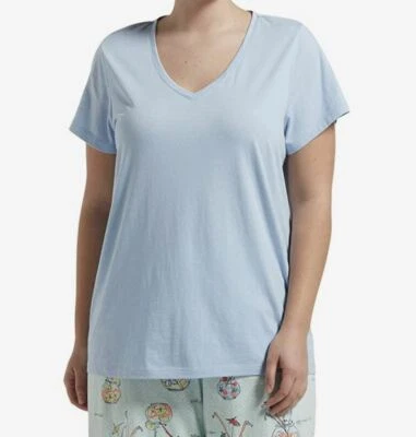 Hue V-Neck Pajama T-Shirt Chambray Blue Size S - Image 1 of 2